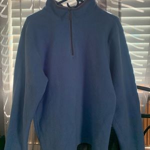 Blue turtle neck sweatshirt